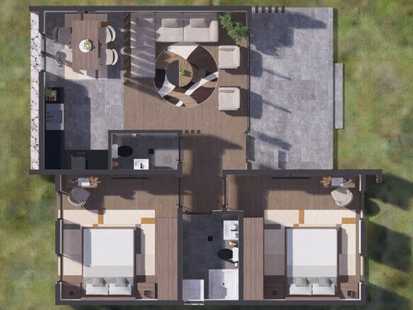 Небольшое бунгало в эксклюзивном жилом комплексе в Рожае – RoHK10