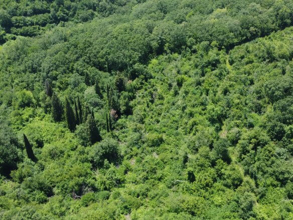Просторный участок в естественной застройке с видом на море и горы в Кунье — муниципалитет Бар — K23