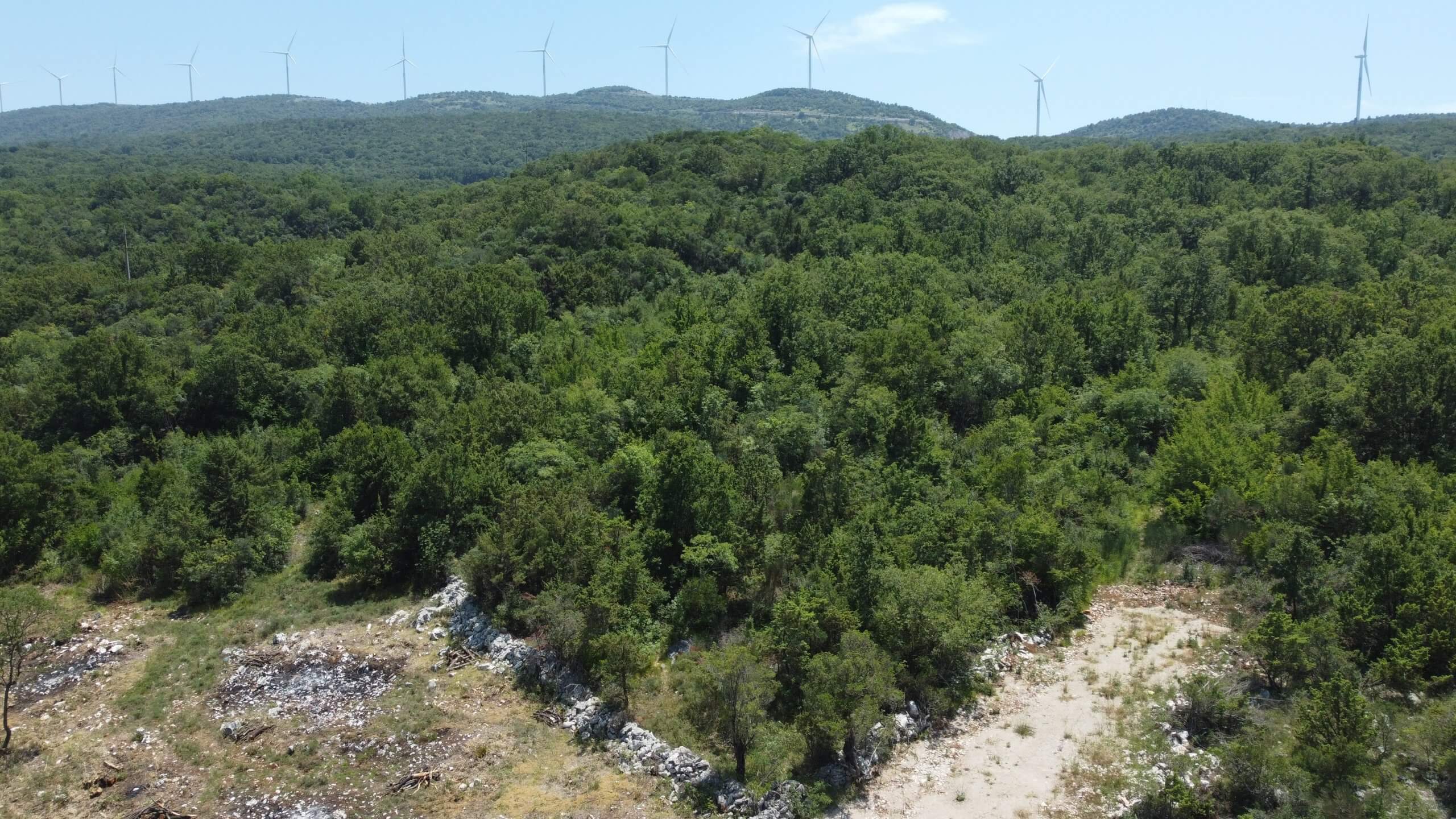 Großzügiges Naturgrundstück mit traumhaftem Meerblick in Kunje – Gemeinde Bar – K24