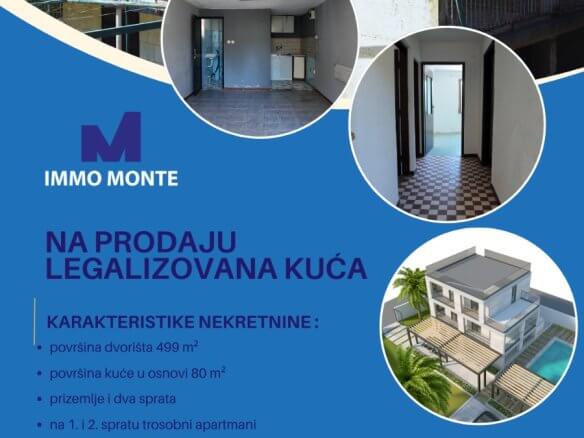 Legalisiertes Apartmenthaus mit drei separaten Wohneinheiten in Sutomore zum Kauf – SHK26