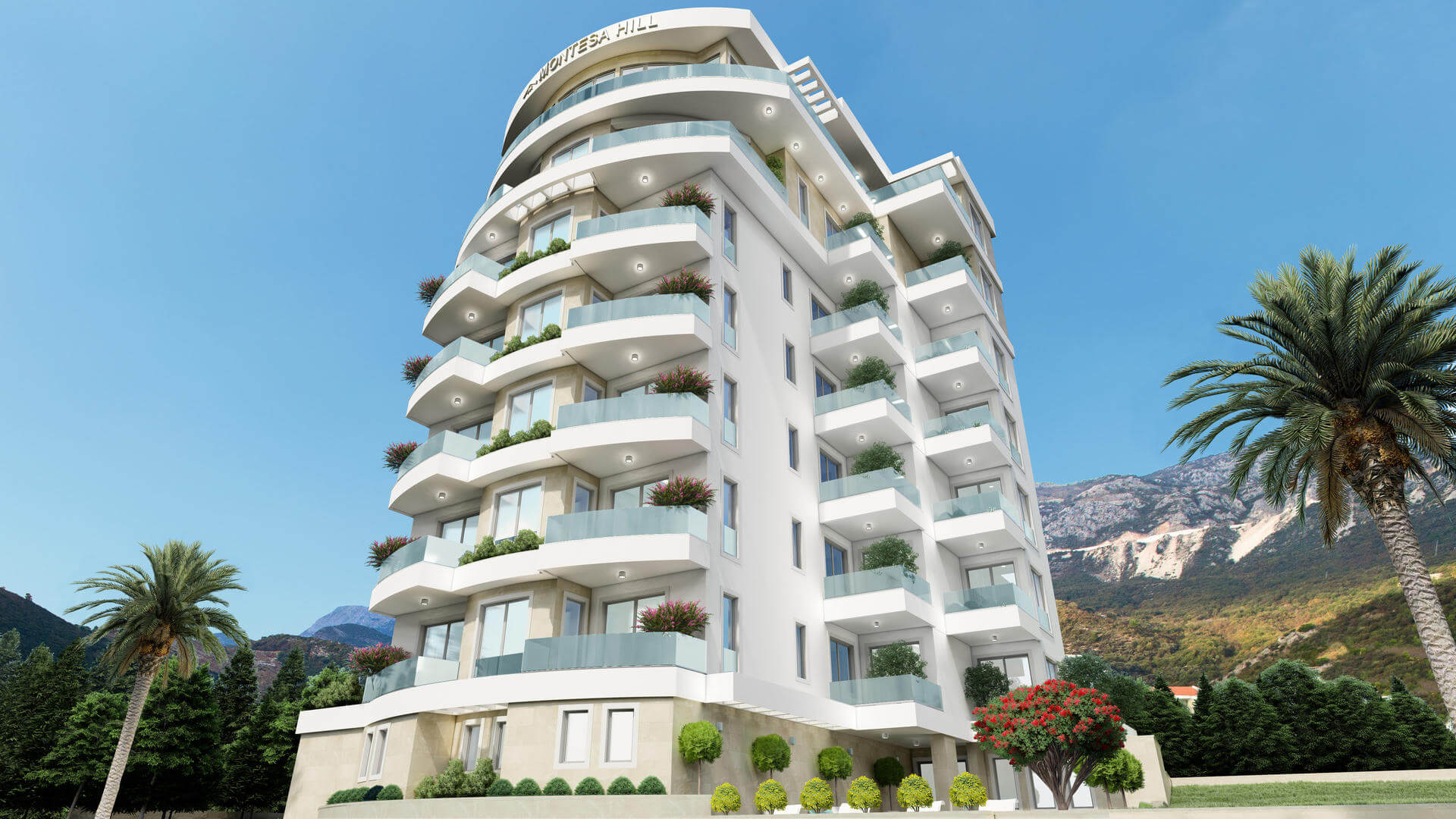 Montesa Hill – Luxuriöse 2-Zimmer-Wohnung mit Meerblick in Bečići/ Budva zum Kauf – PD27