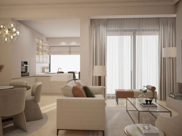 Montesa Hill – Luxuriöse 3-Zimmer-Wohnung mit Meerblick in Bečići/ Budva zum Kauf – PD40