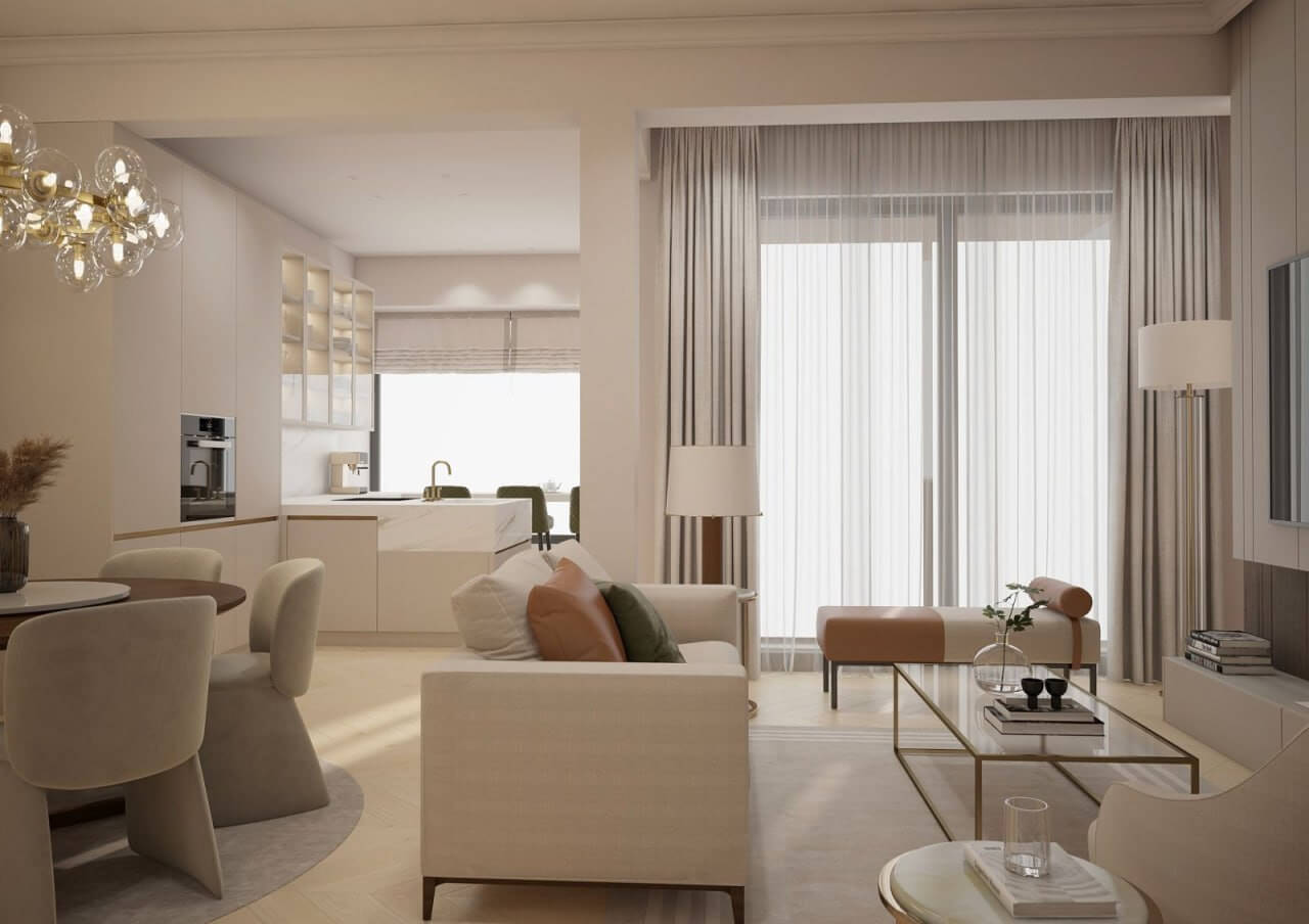 Montesa Hill – Luxuriöse 3-Zimmer-Wohnung mit Meerblick in Bečići/ Budva zum Kauf – PD40