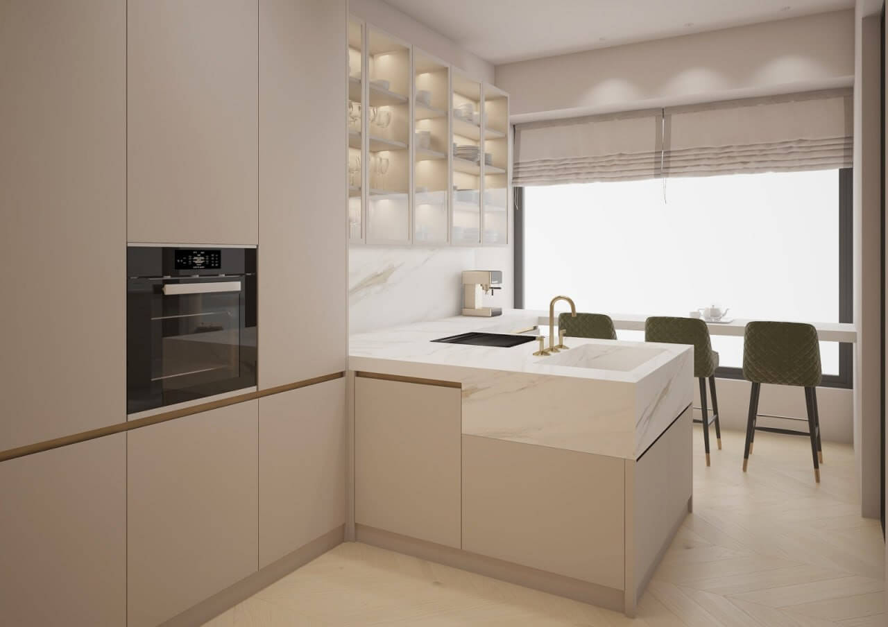 Montesa Hill – Luxuriöse 3-Zimmer-Wohnung mit Meerblick in Bečići/ Budva zum Kauf – PD40